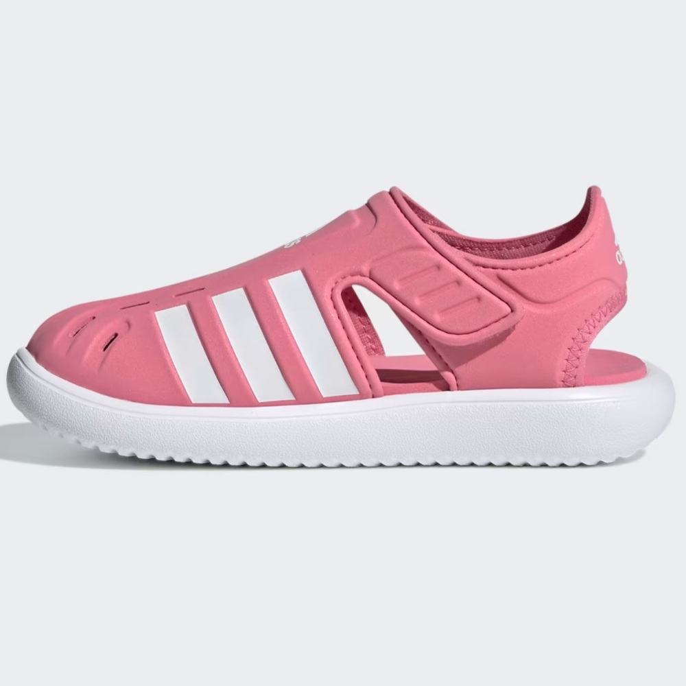 Adidas Girl  Pink and White Water Shoes with Ventilation, Size 2